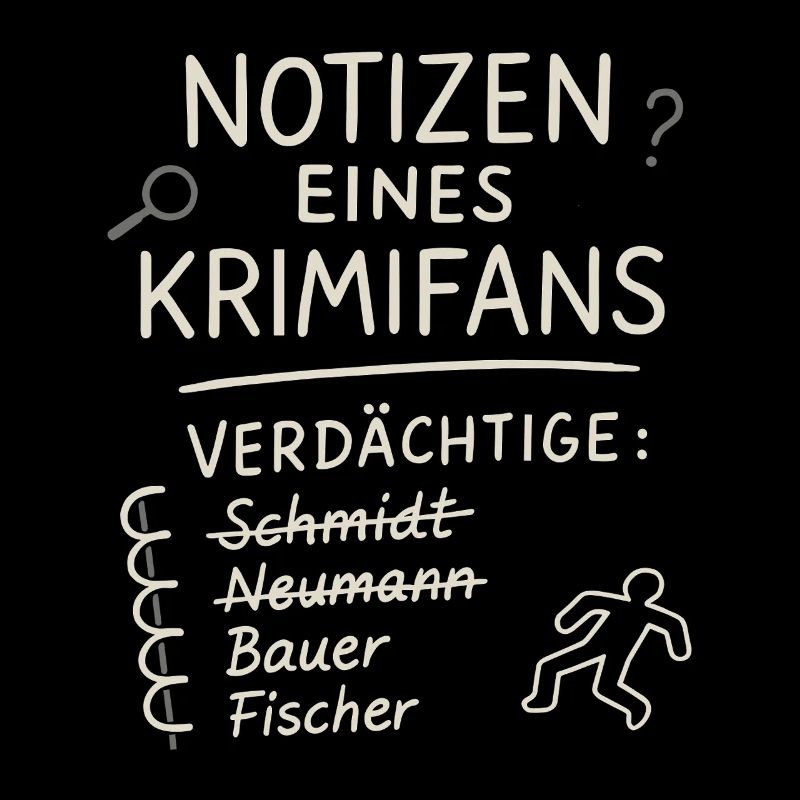Notizen eines Krimifans – Lustiges True Crime Shir