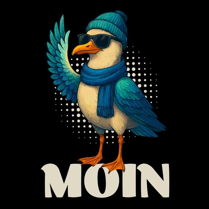 Coole Möwe - Moin
