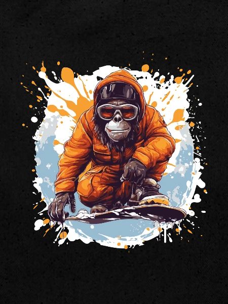 Monkey Snowboard