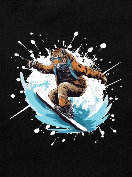 Planche à neige guépard