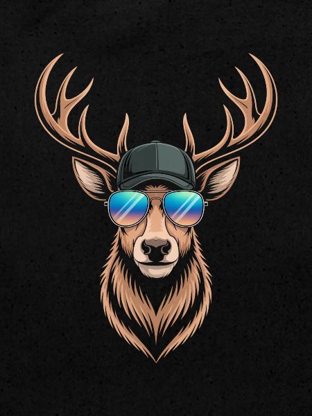 Cerf avec bois