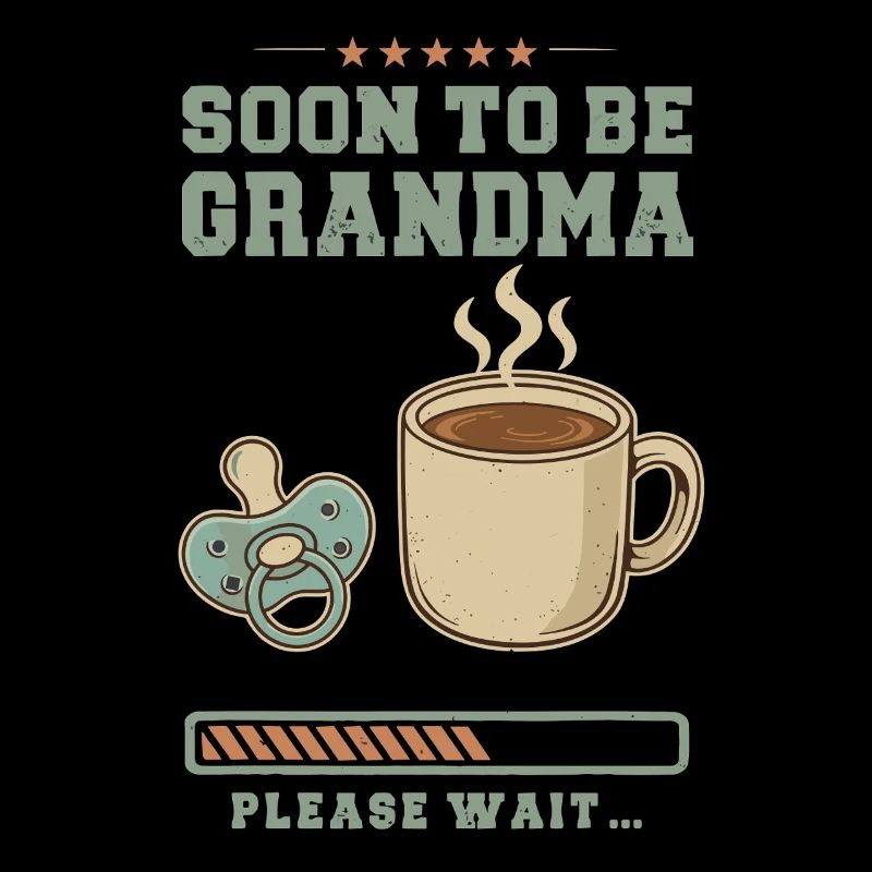 Expectant granny loading future grandmother