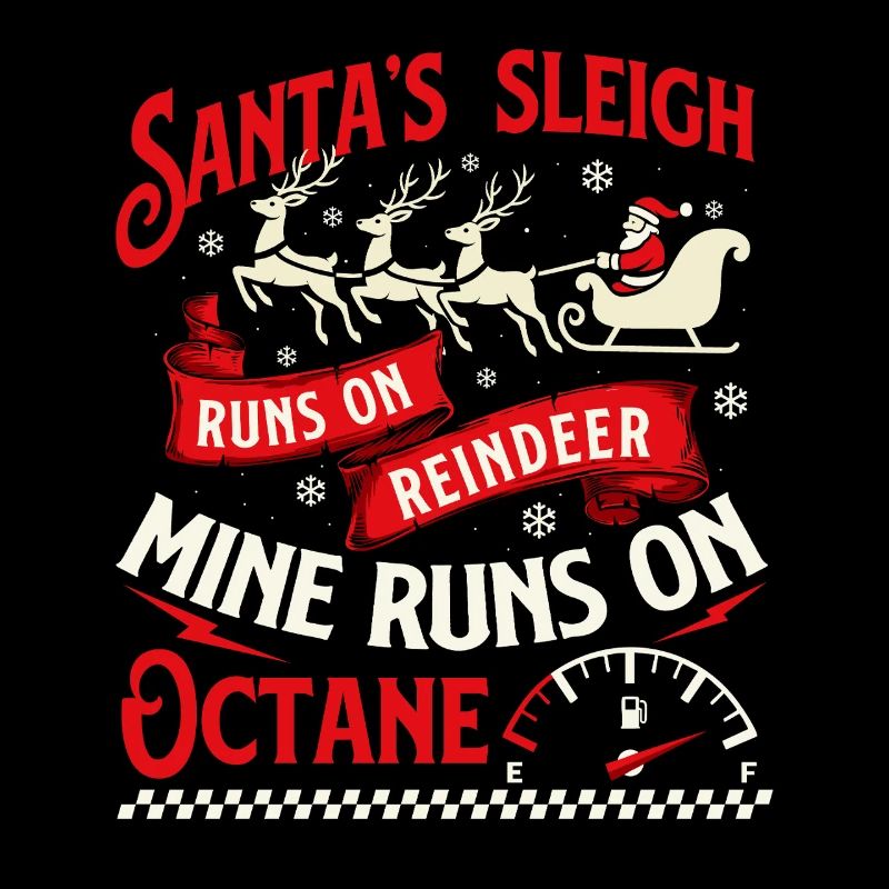 Santa’s Sleigh Reindeer Mine Runs On Octane Funny