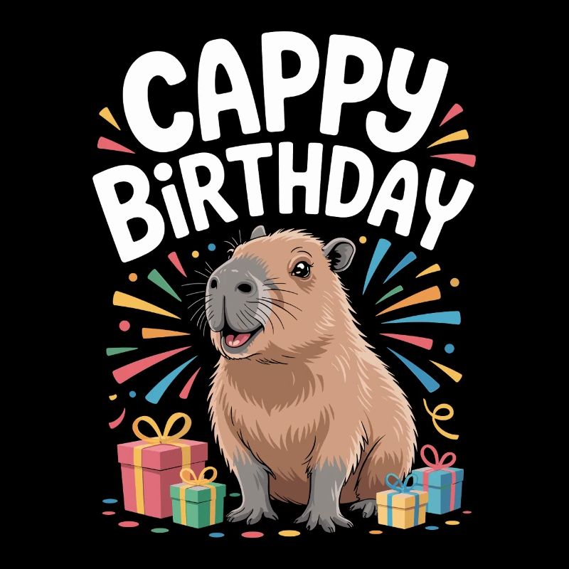 Capybara Anniversaire Cappy Anniversaire Drôle de capy