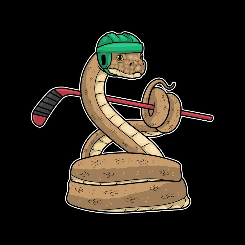 Schlange Eishockey Eishockeyschläger Sport