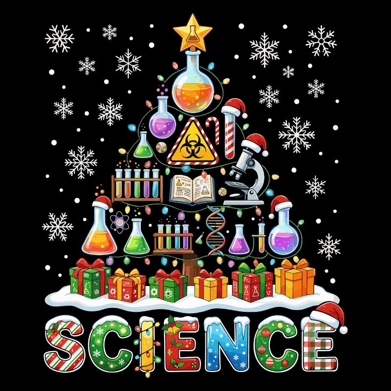 Science Christmas Tree Lab Equipment Gift