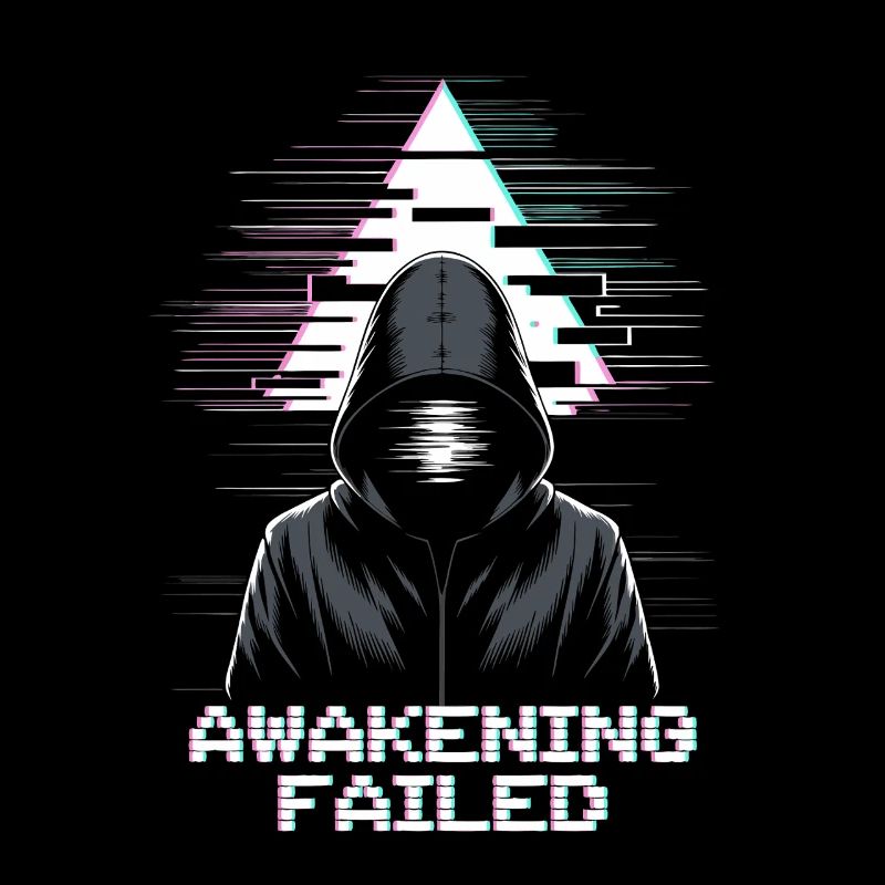Glitch-Hacker mit „Awakening Failed“ Look