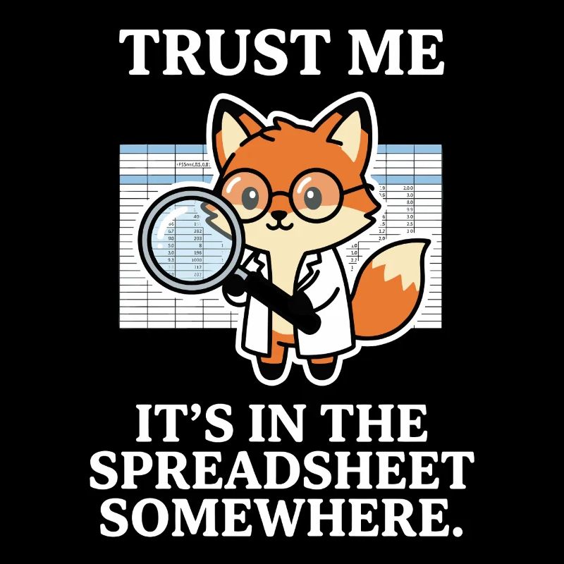 Trust Me It’s In The Spreadsheet Somewhere Fox