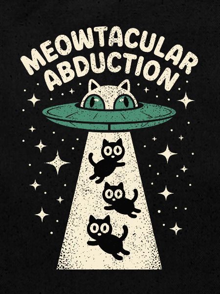 Enlèvement drôle d’extraterrestre chat