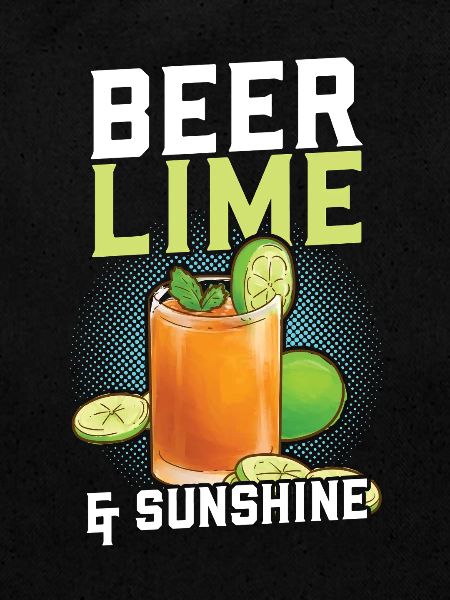 Bière, lime soleil