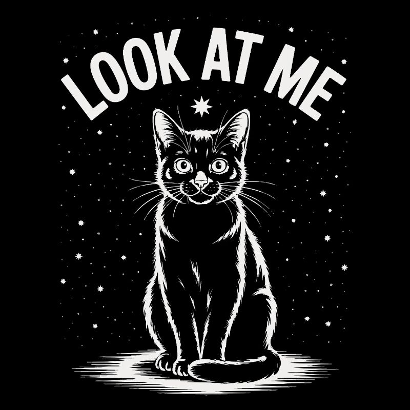 Regarde-moi - Ciel étoilé de chat