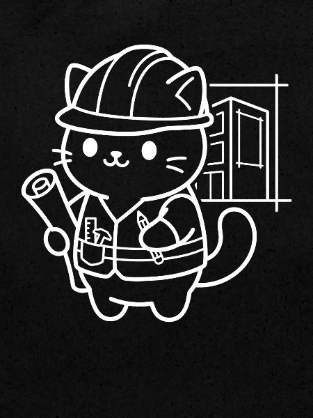Architecte Kawaii Cat