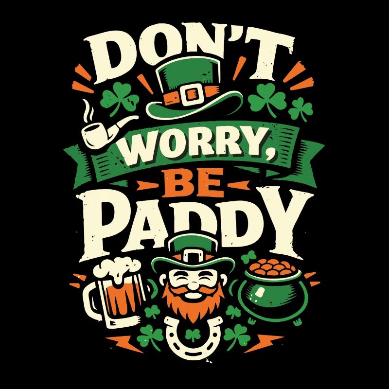 Don't Worry Be Paddy | St Patrick's Day Spruch