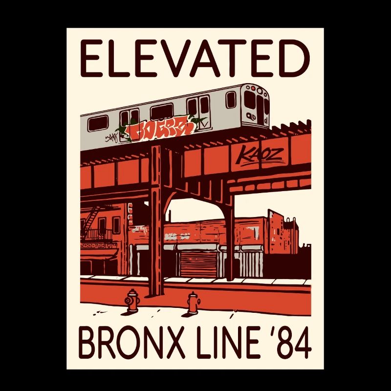 Graphique surélevé du Bronx Line 84