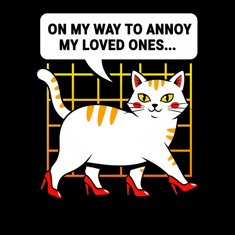 High-Heel Cat: Cheeky and Charming
