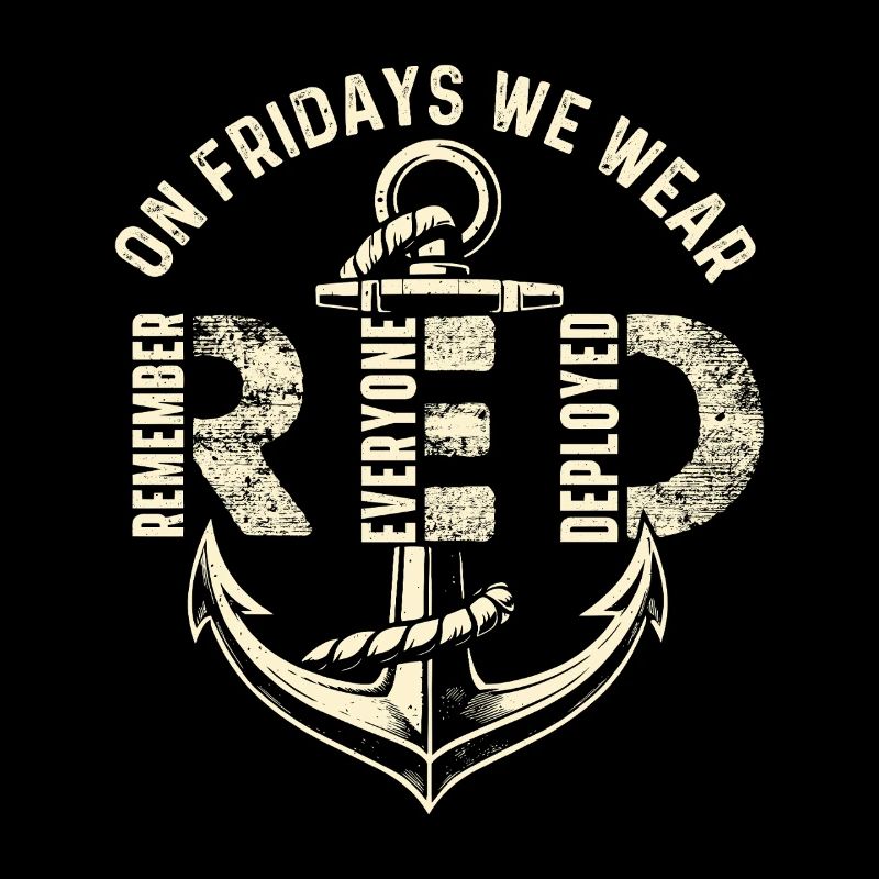 Le vendredi, nous portons du rouge Remember Deployed