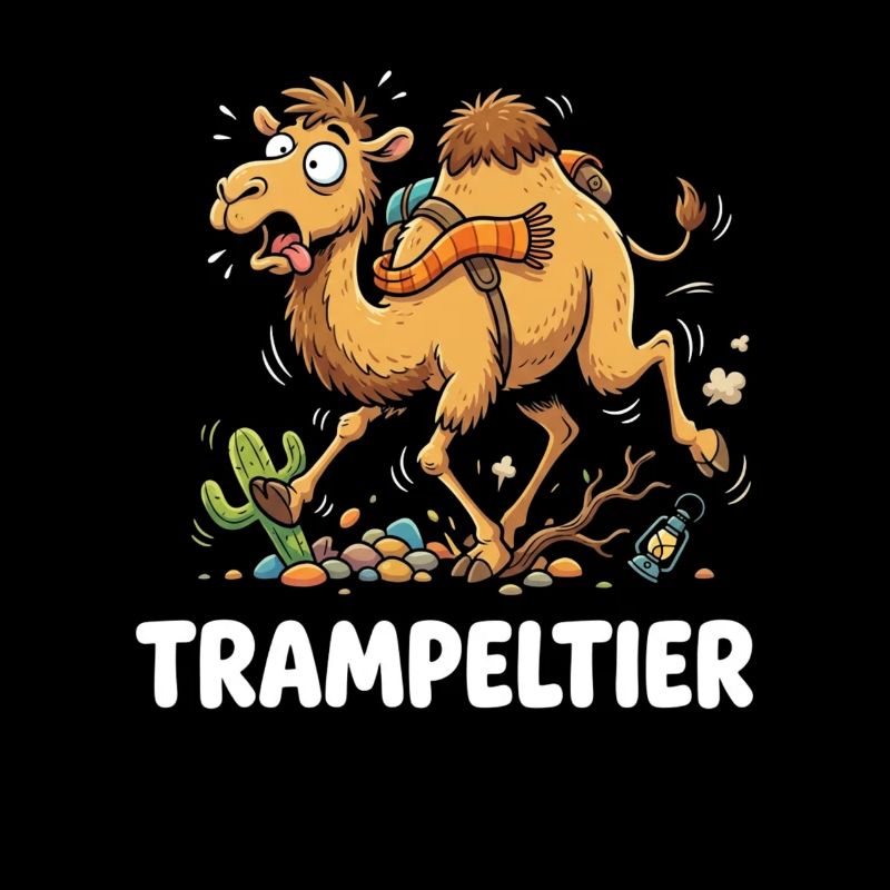 Trampeltier Lustiges Tolpatschiges Kamel