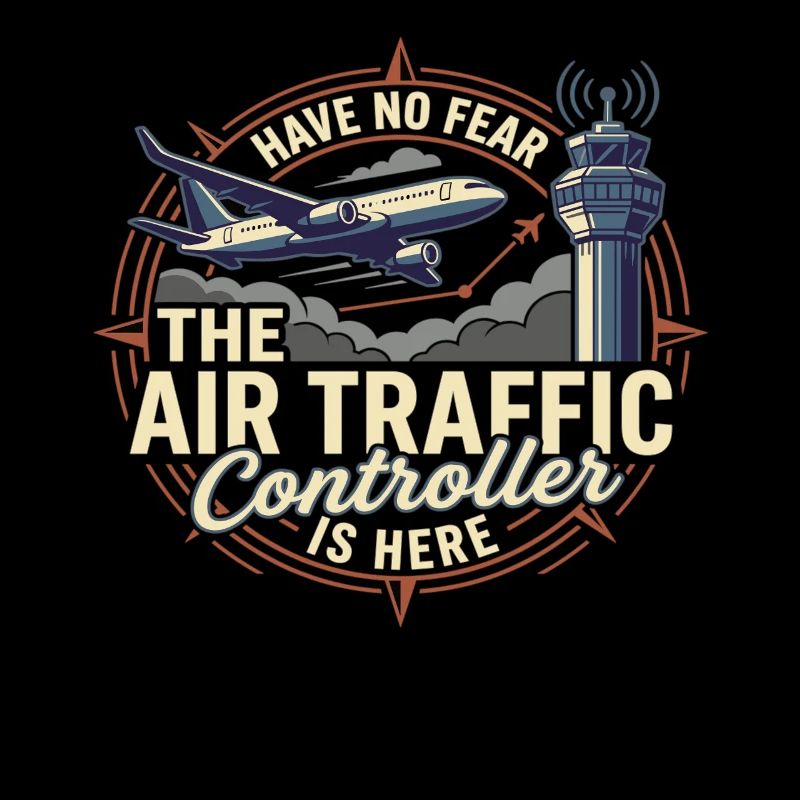 Air Traffic Controller Flugzeug Tower Spruch