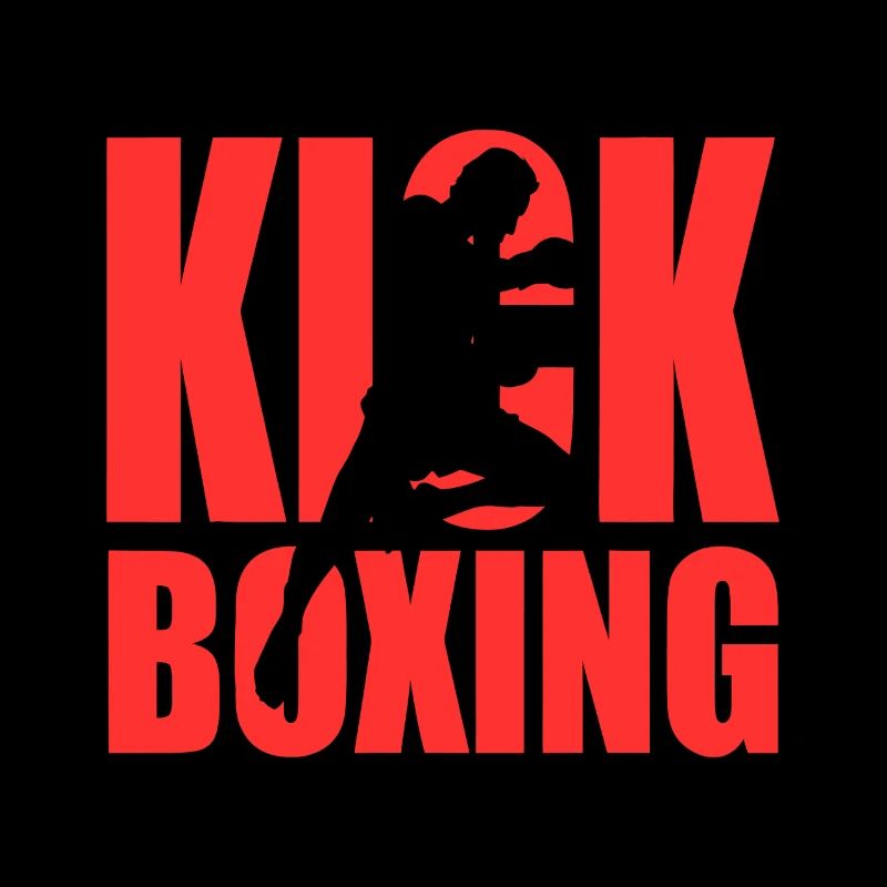 Silhouette du kickboxing
