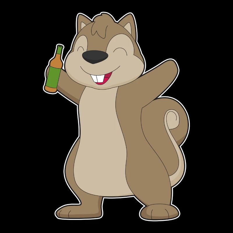 Eichhörnchen Flasche Bier