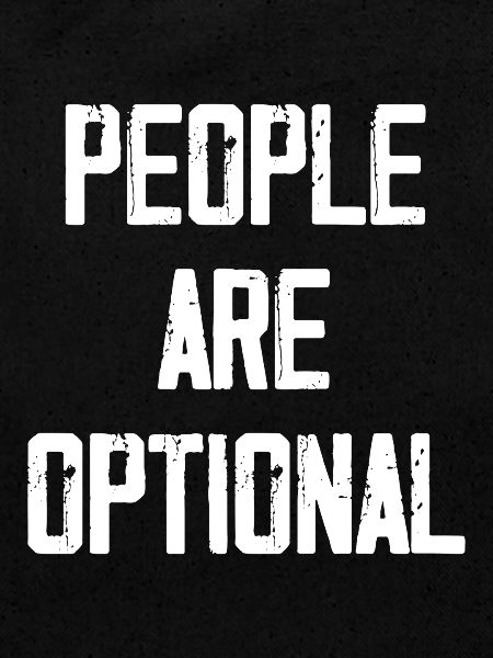Menschen sind optional