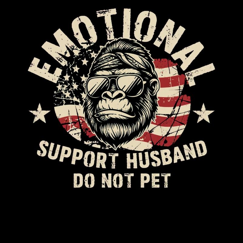 Drapeau émotionnel Gorilla USA