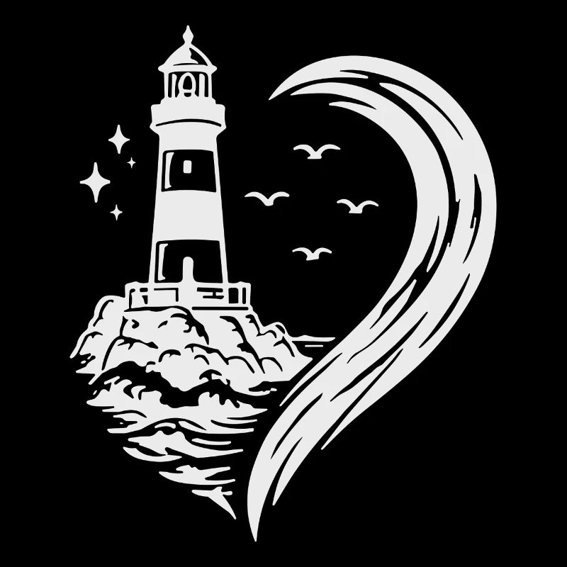 Vacances de la côte maritime de Heart Lighthouse