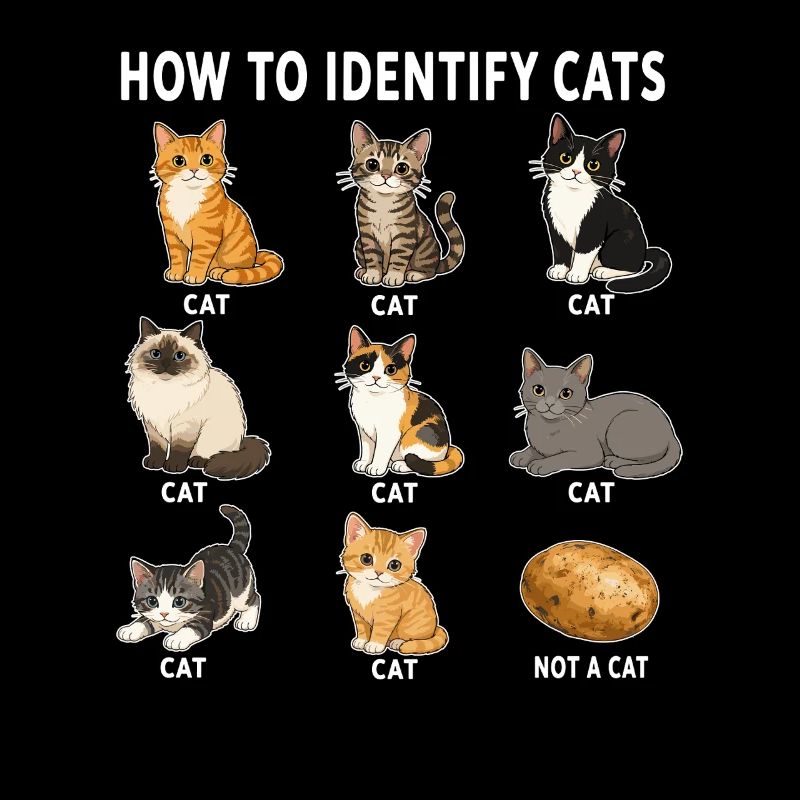 How To Recognize Cats Funny Cat Diagram