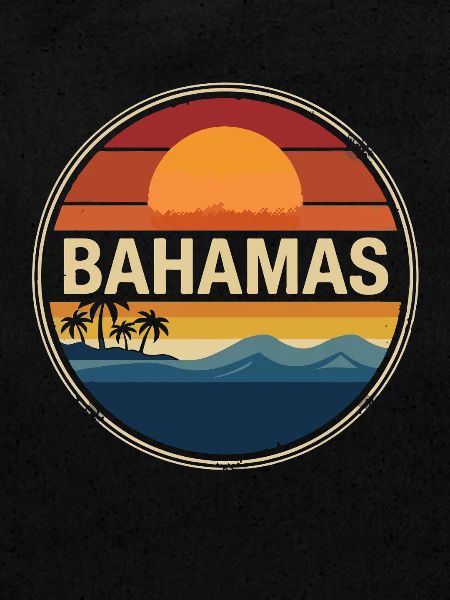 Bahamas Sunset Retro