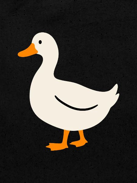 Ente Vogel Illustration Geschenkidee