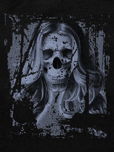Skull fille bleu
