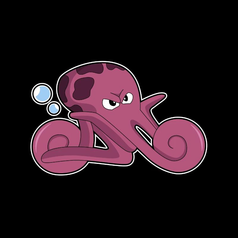 Octopus as a motorcycle