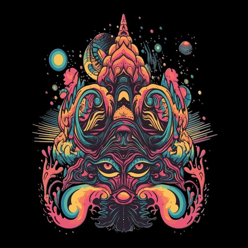 Psychedelic Trip Design Mouse Wonderful Abstract