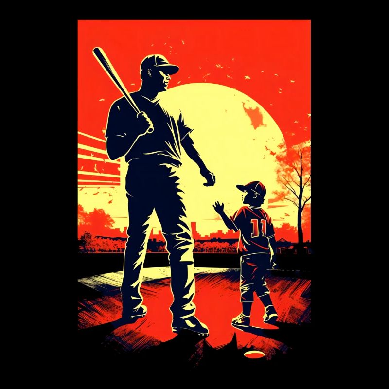 Baseball Vatertag Muttertag Geschenk