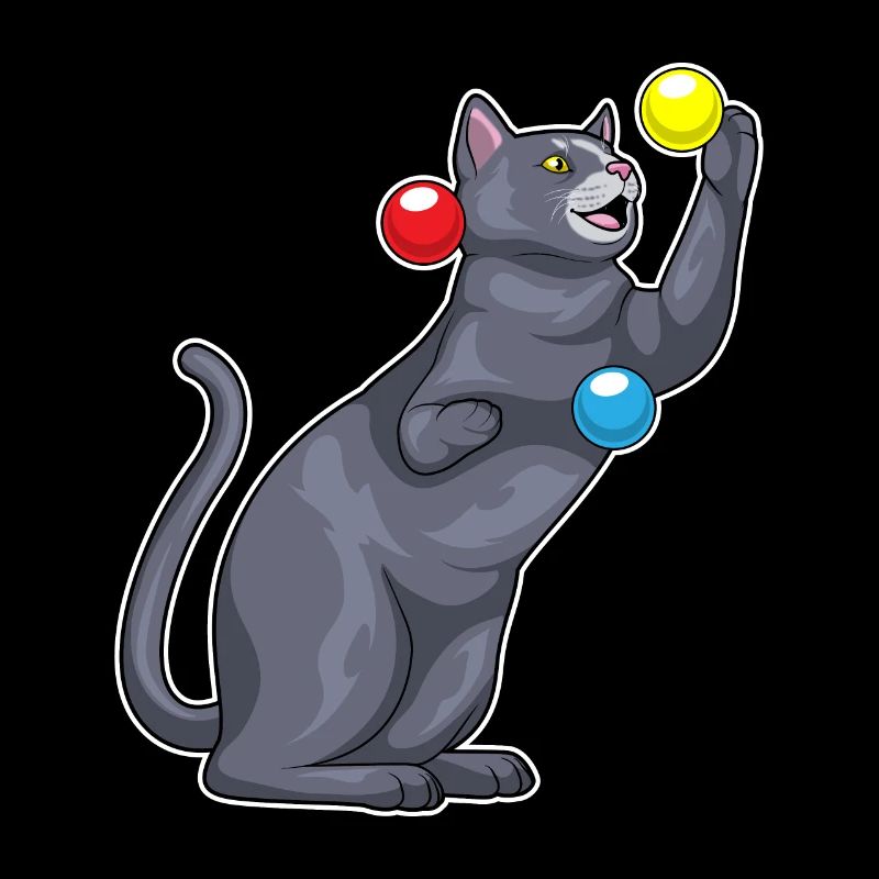 Jongleur de chat jongleur