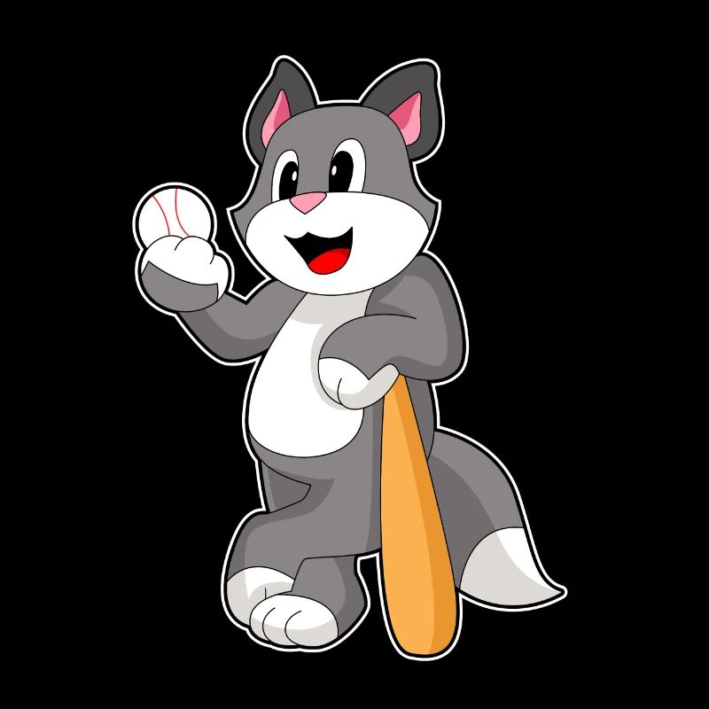 Cat Baseball Baseball Bats