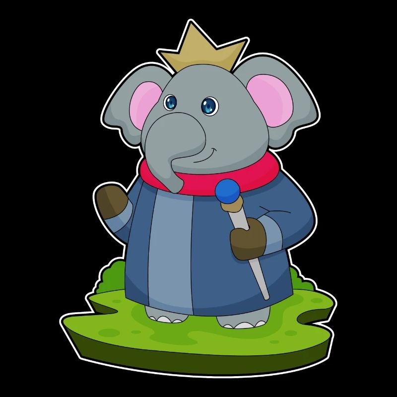 Elephant King Scepter Crown