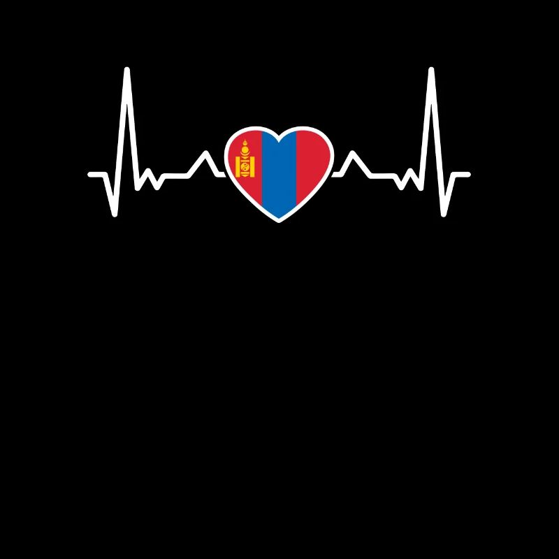 Mongolie Heartbeat Drapeau mongol