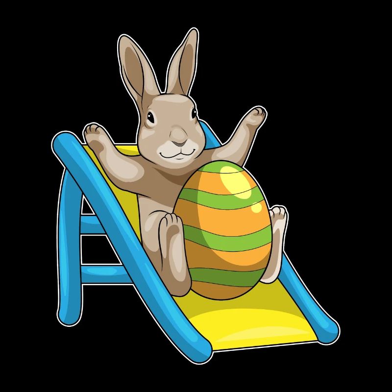 Bunny Easter Easter Egg Slide