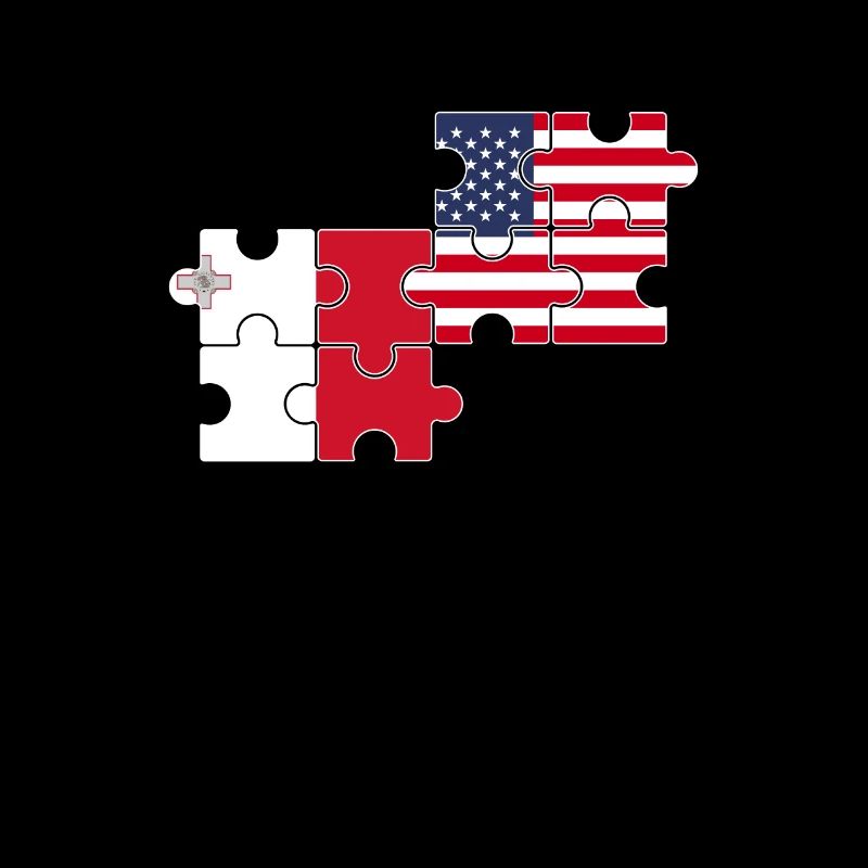 Malte, Etats-Unis, drapeau, Américain, Maltais