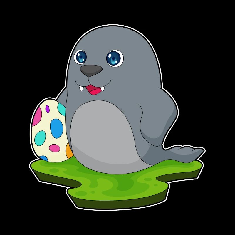 Seal Easter Easter Egg