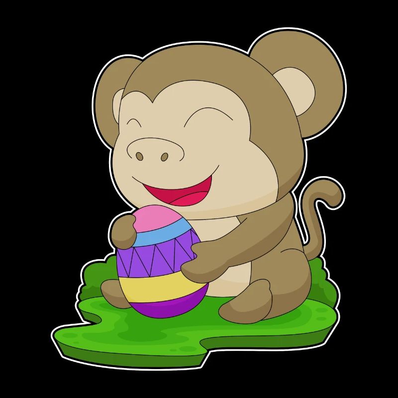 Oeuf de Pâques Monkey Easter