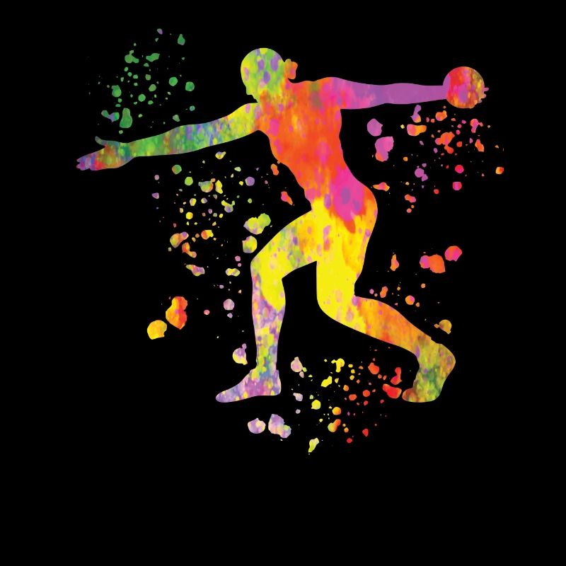 Discus thrower Colorsplash discus throw