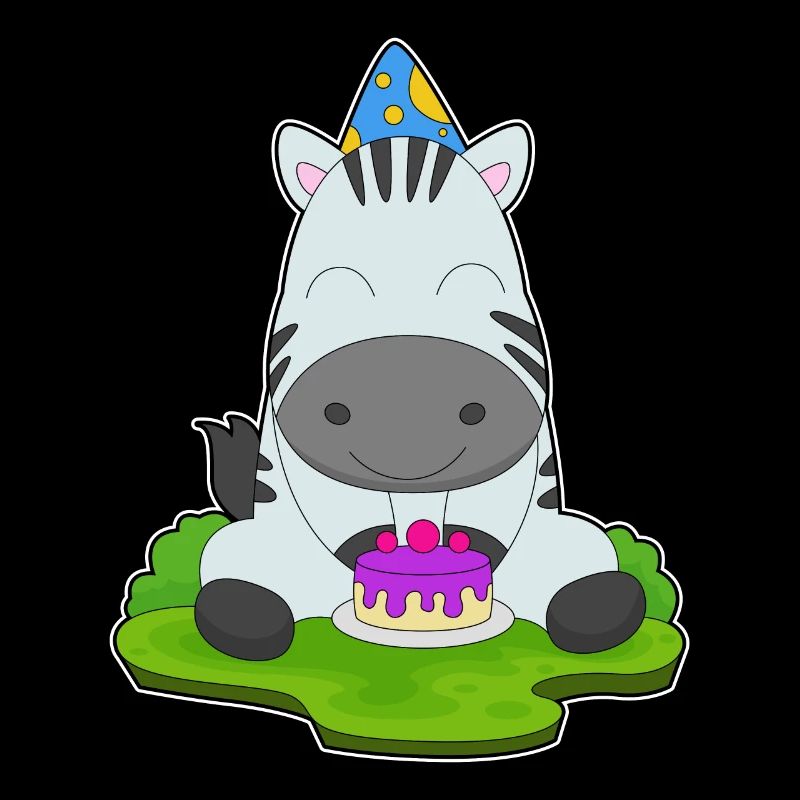 Zebra Birthday Party Hat