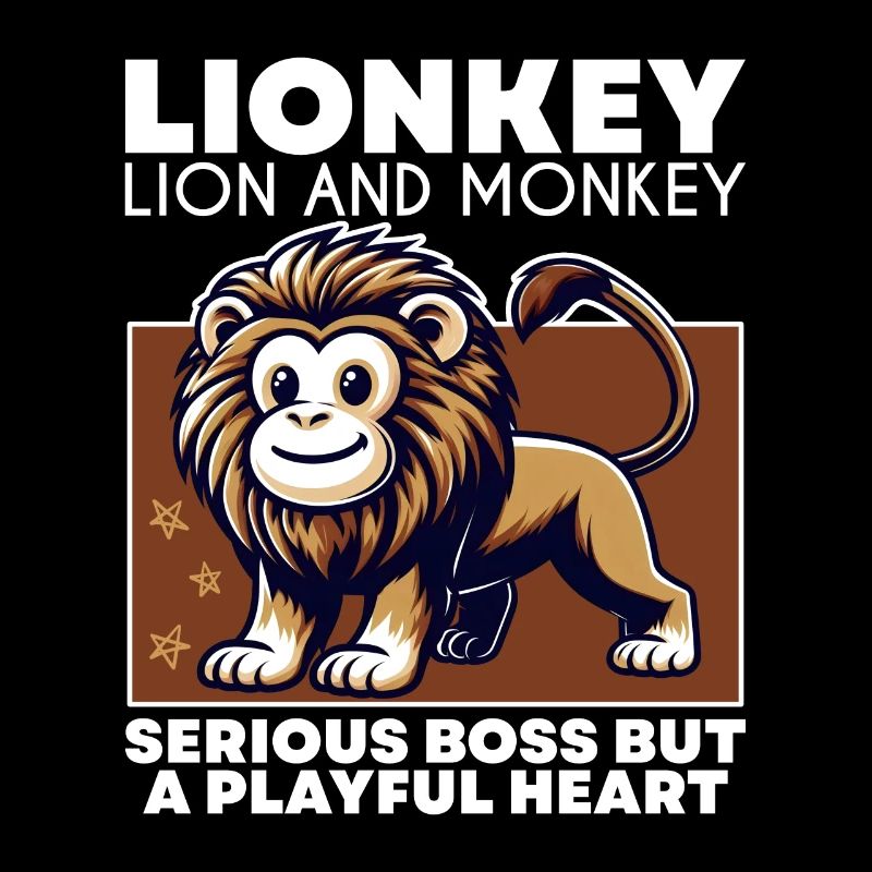 ERNSTHAFTER ANFÜHRER, ABER EIN VERSPIELTES HERZ - LION & MONKEY