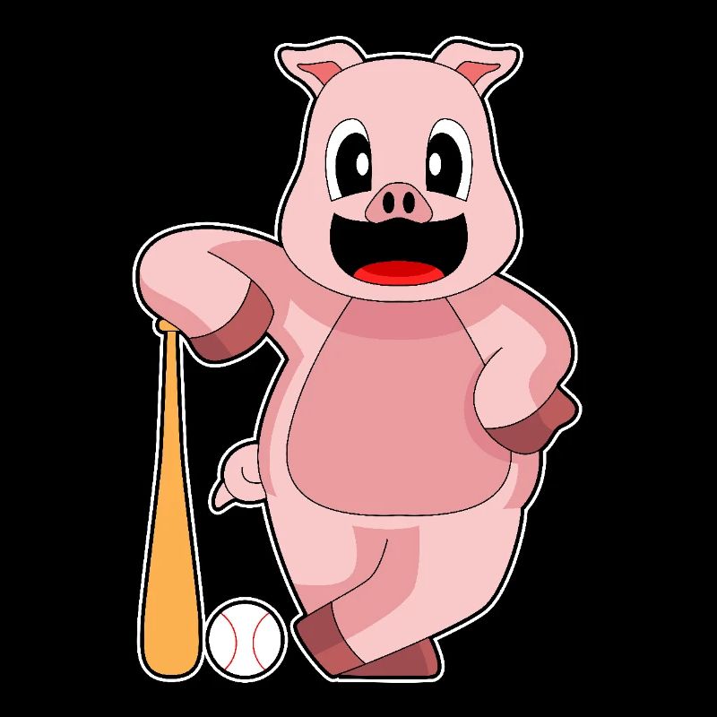Pig Baseball Batte de baseball
