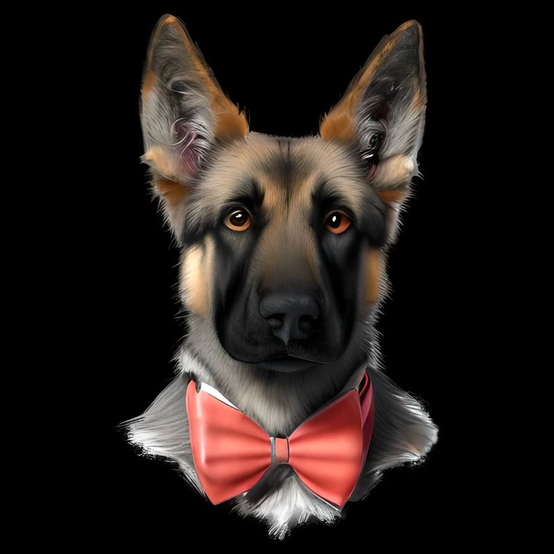 Deutscher Schäferhund Hundewelpe Anzug Hundehalter