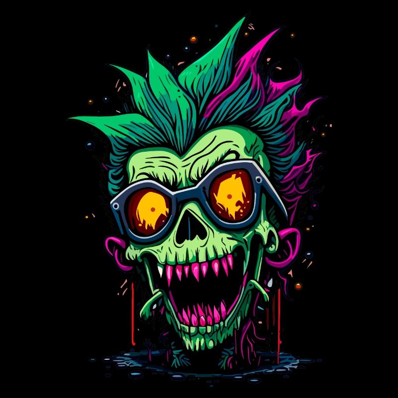 Zombie cool coloré