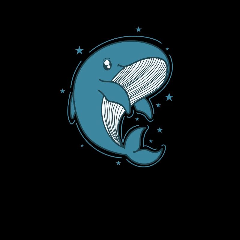 Rorqual bleu dans l’océan