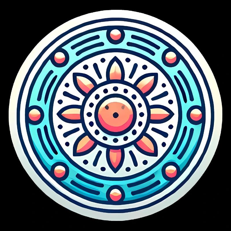 Vibrant Circular Badge Design